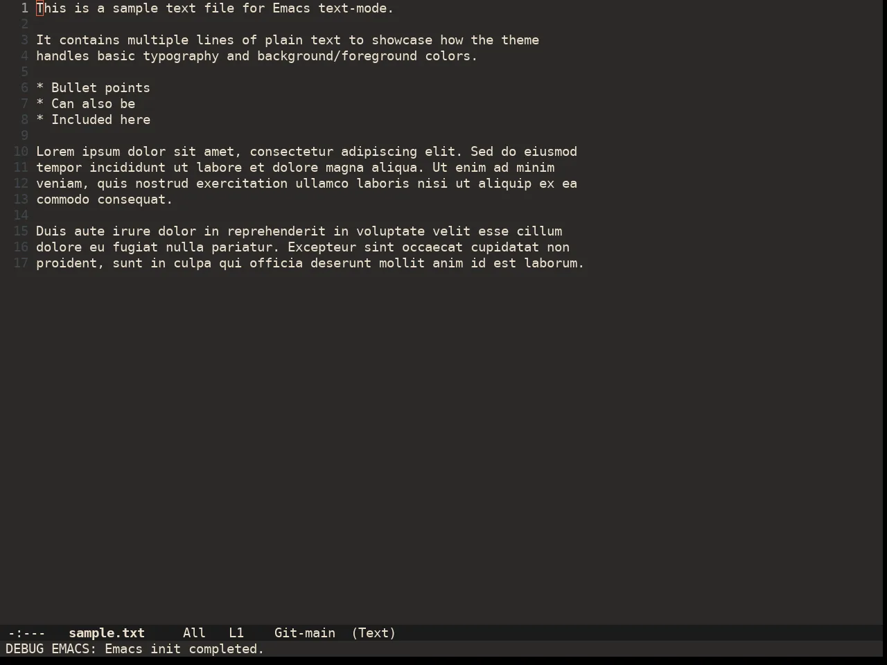 Doom Peacock Theme in text-mode
