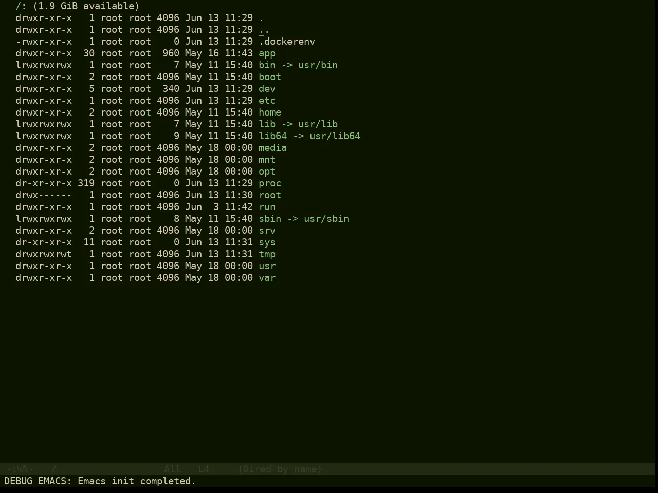 Doom Pine Theme in dired