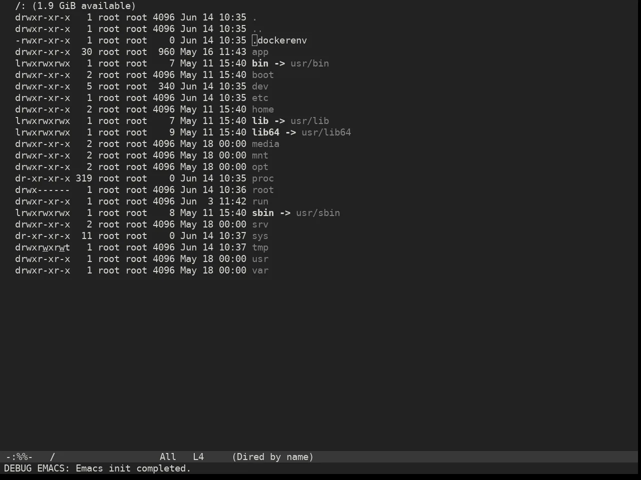Doom Plain Dark Theme in dired