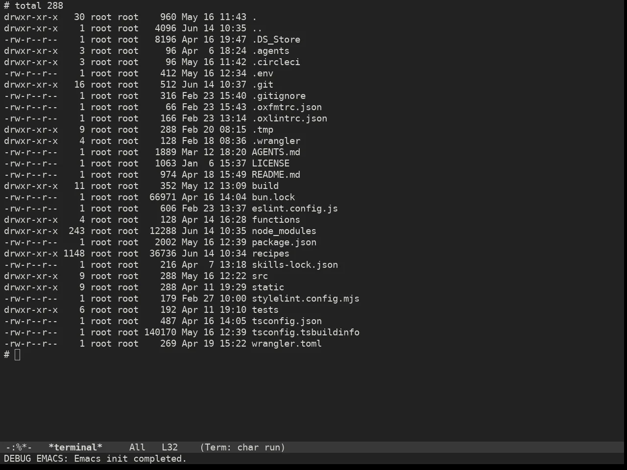 Doom Plain Dark Theme in term
