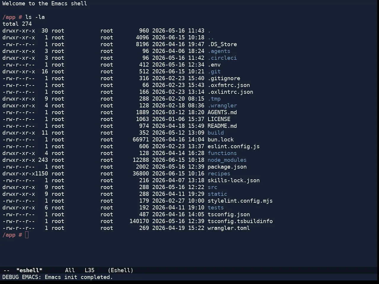 Doom Rouge Theme in eshell