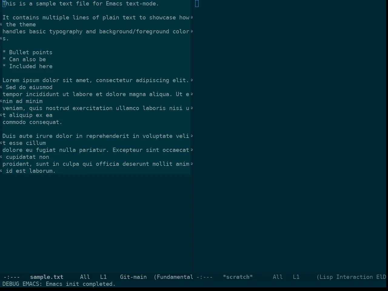 Doom Solarized Dark High Contrast Theme in fundamental-mode
