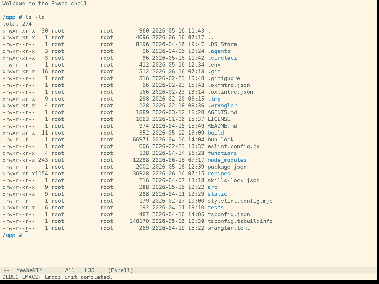 Doom Solarized Light Theme in eshell