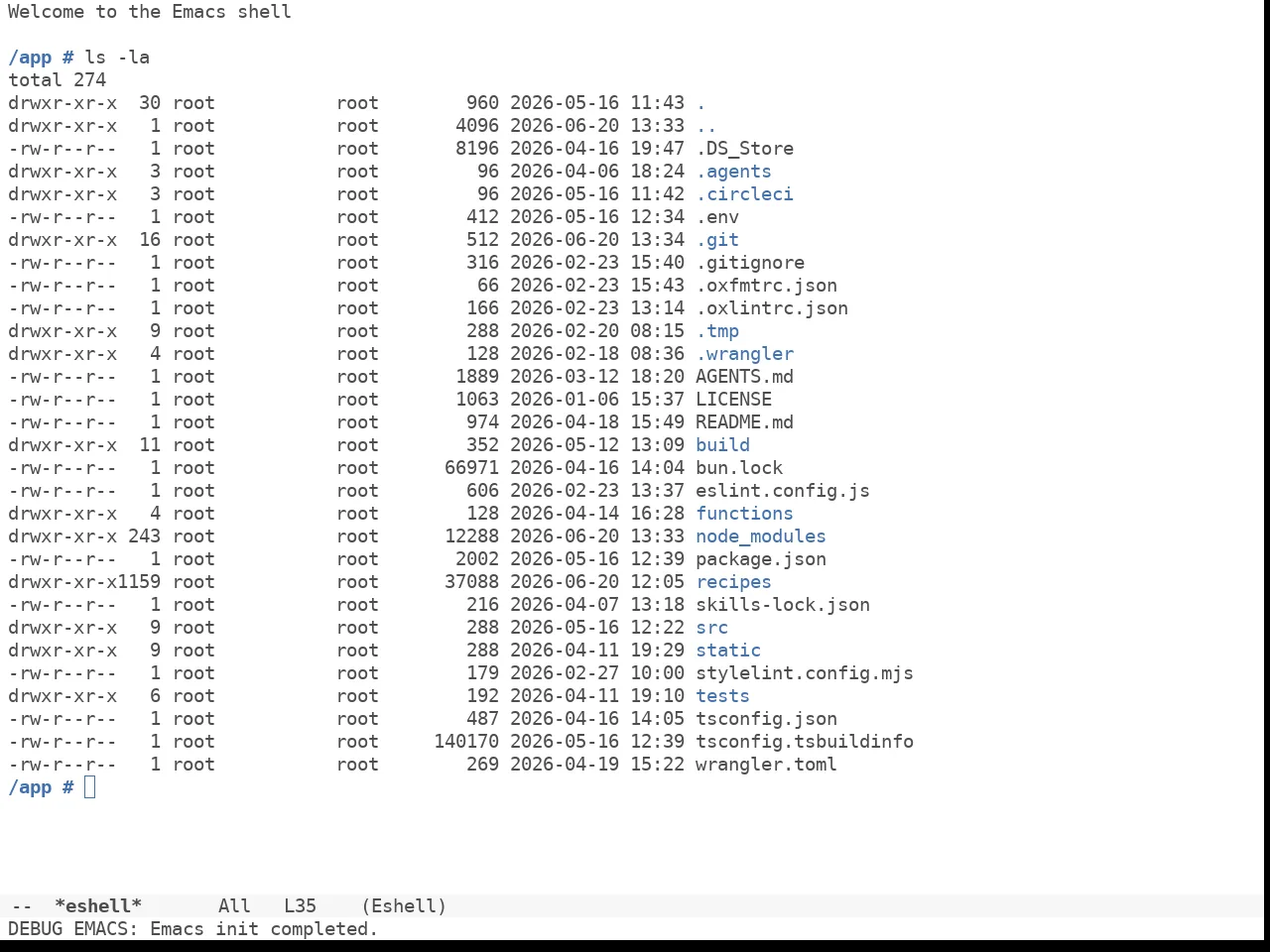Doom Tomorrow Day Theme in eshell