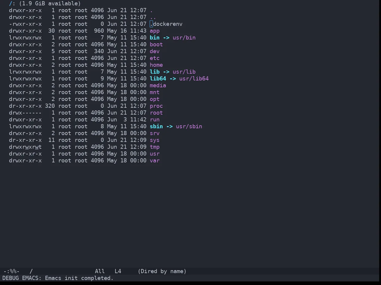 Doom Vibrant Theme in dired