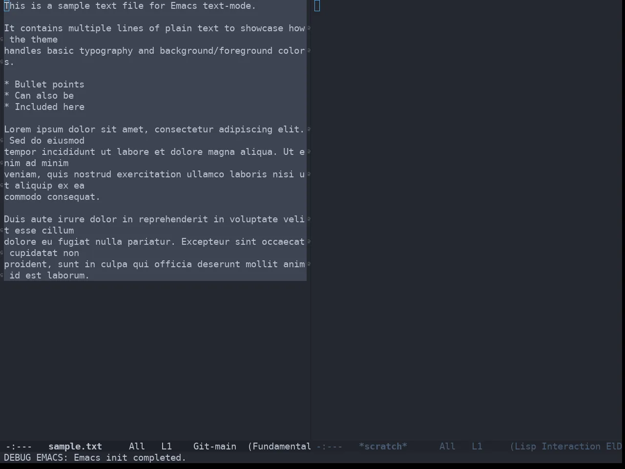 Doom Vibrant Theme in fundamental-mode