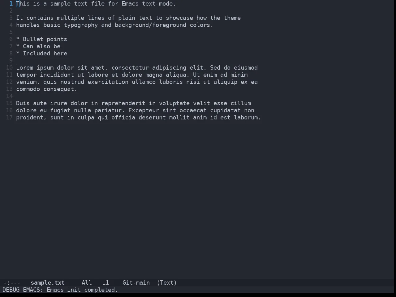 Doom Vibrant Theme in text-mode