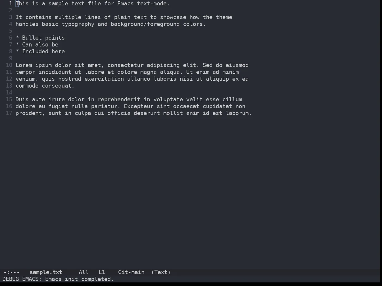 Doom Wilmersdorf Theme in text-mode
