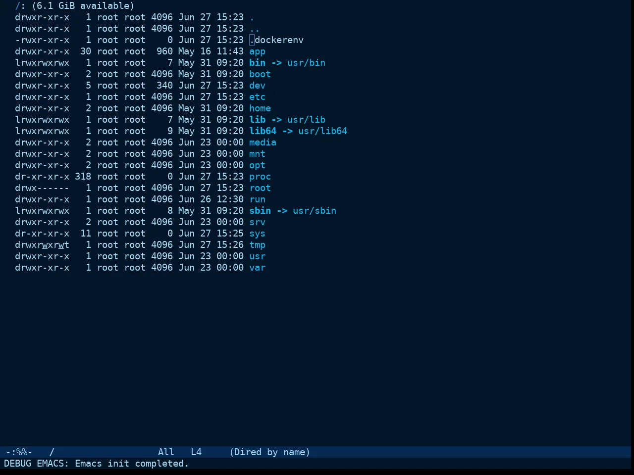 Doom Winter is Coming Dark Blue Theme in dired