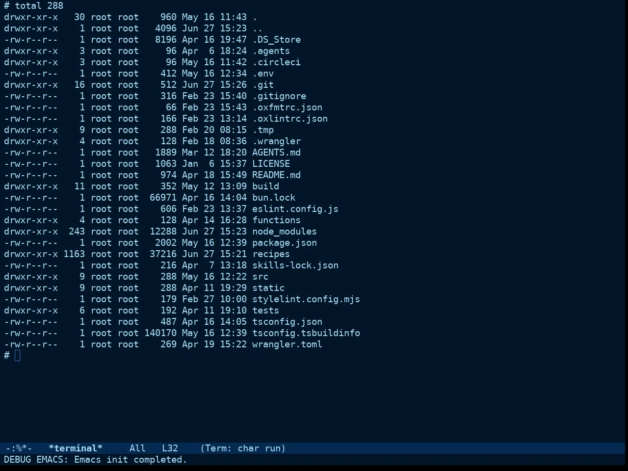 Doom Winter is Coming Dark Blue Theme in term