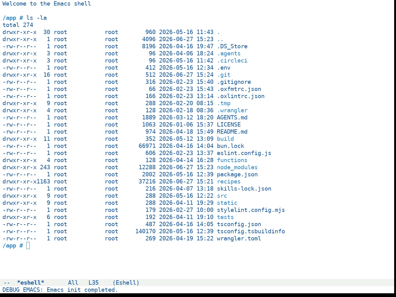 Doom Winter is Coming Light Theme in eshell