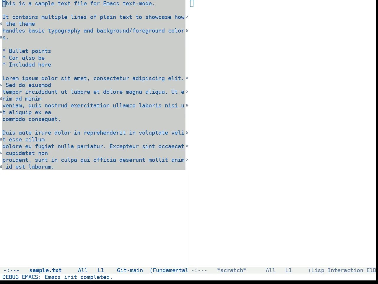 Doom Winter is Coming Light Theme in fundamental-mode