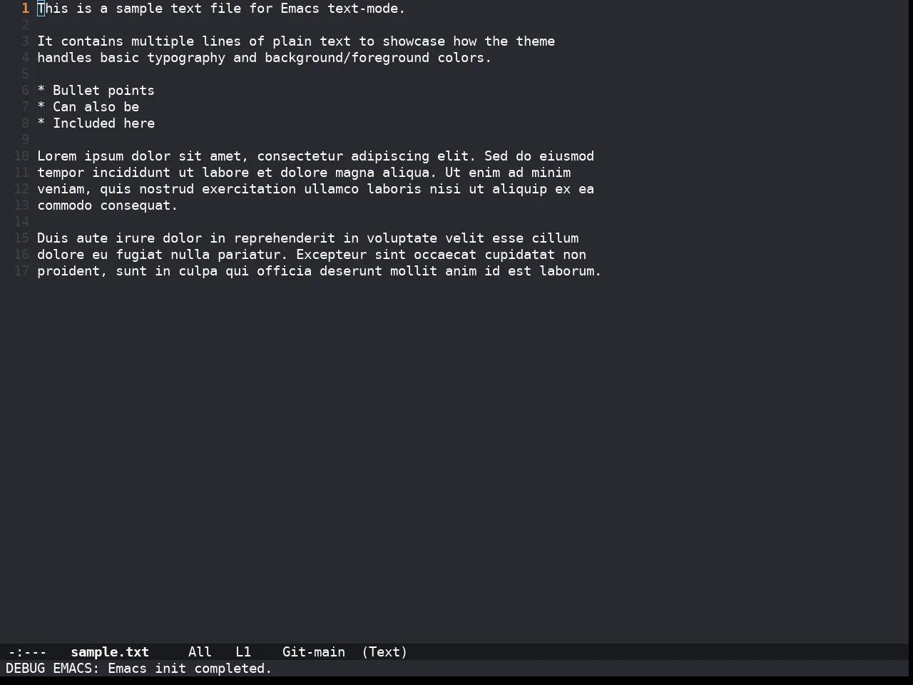 Doom Xcode Theme in text-mode