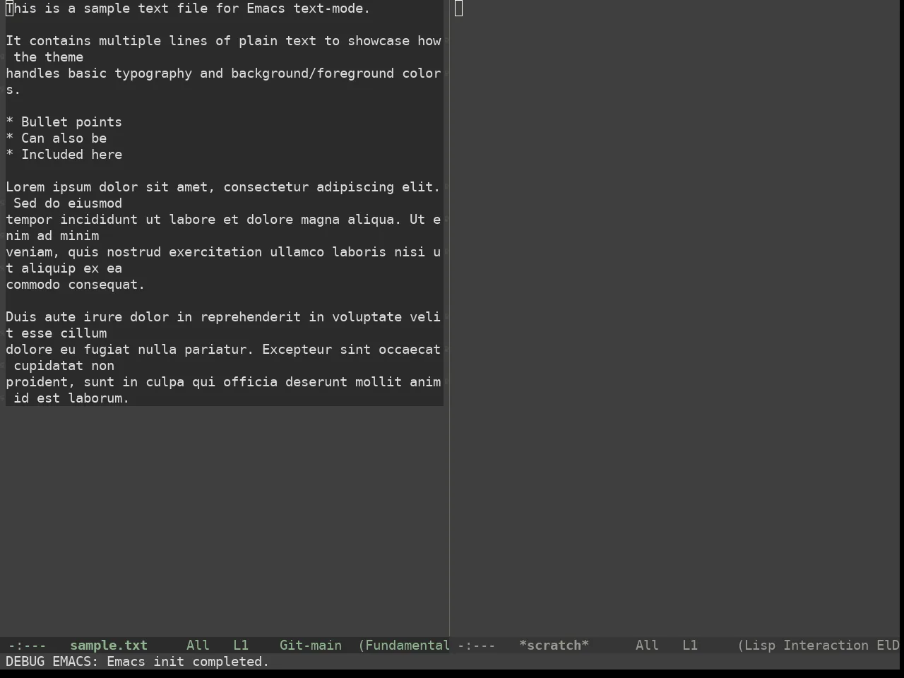 Doom Zenburn Theme in fundamental-mode