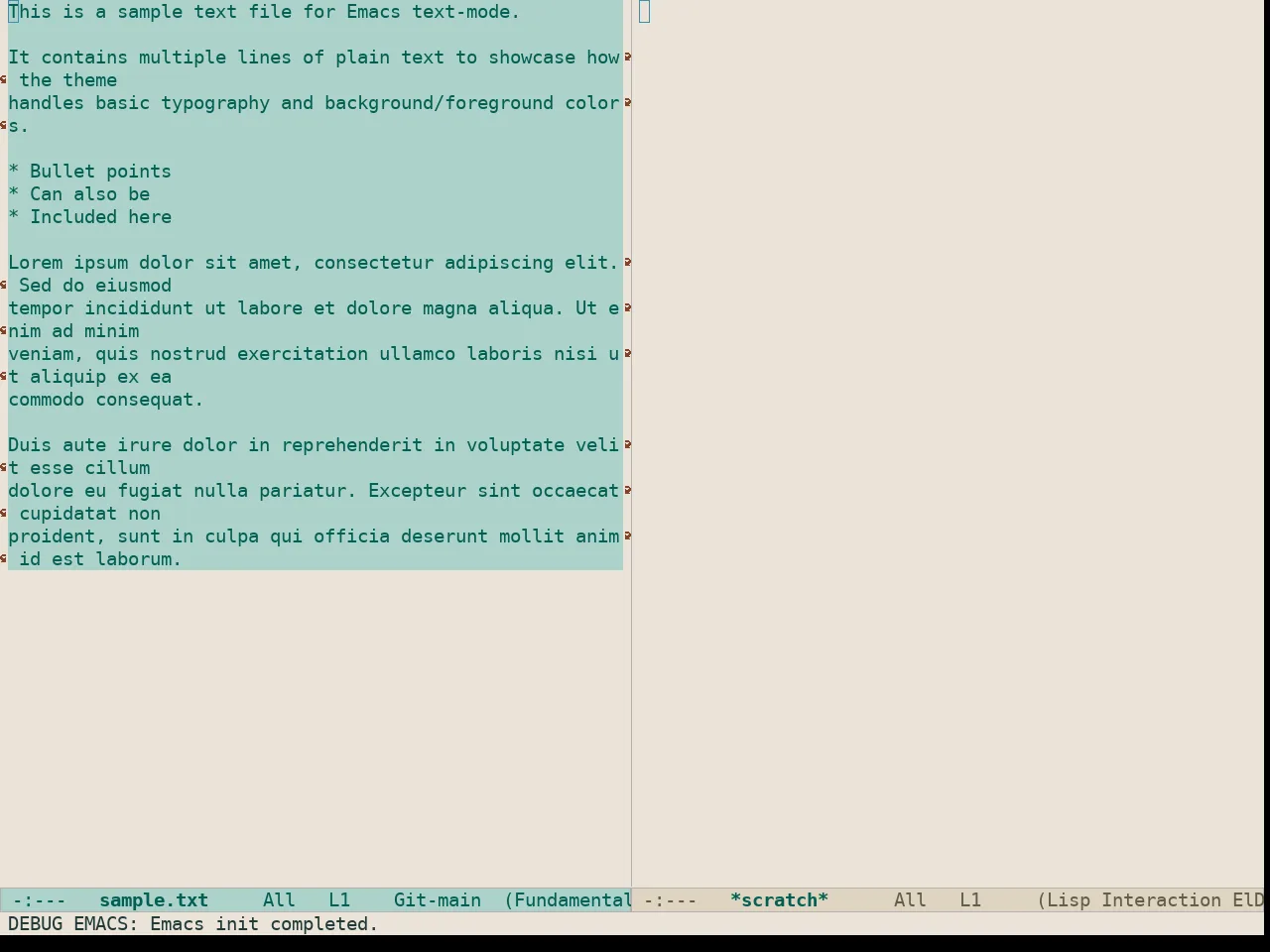 Doric Beach Theme in fundamental-mode