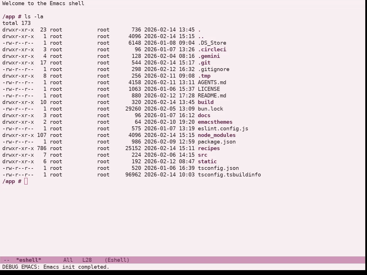 Doric Cherry Theme in eshell