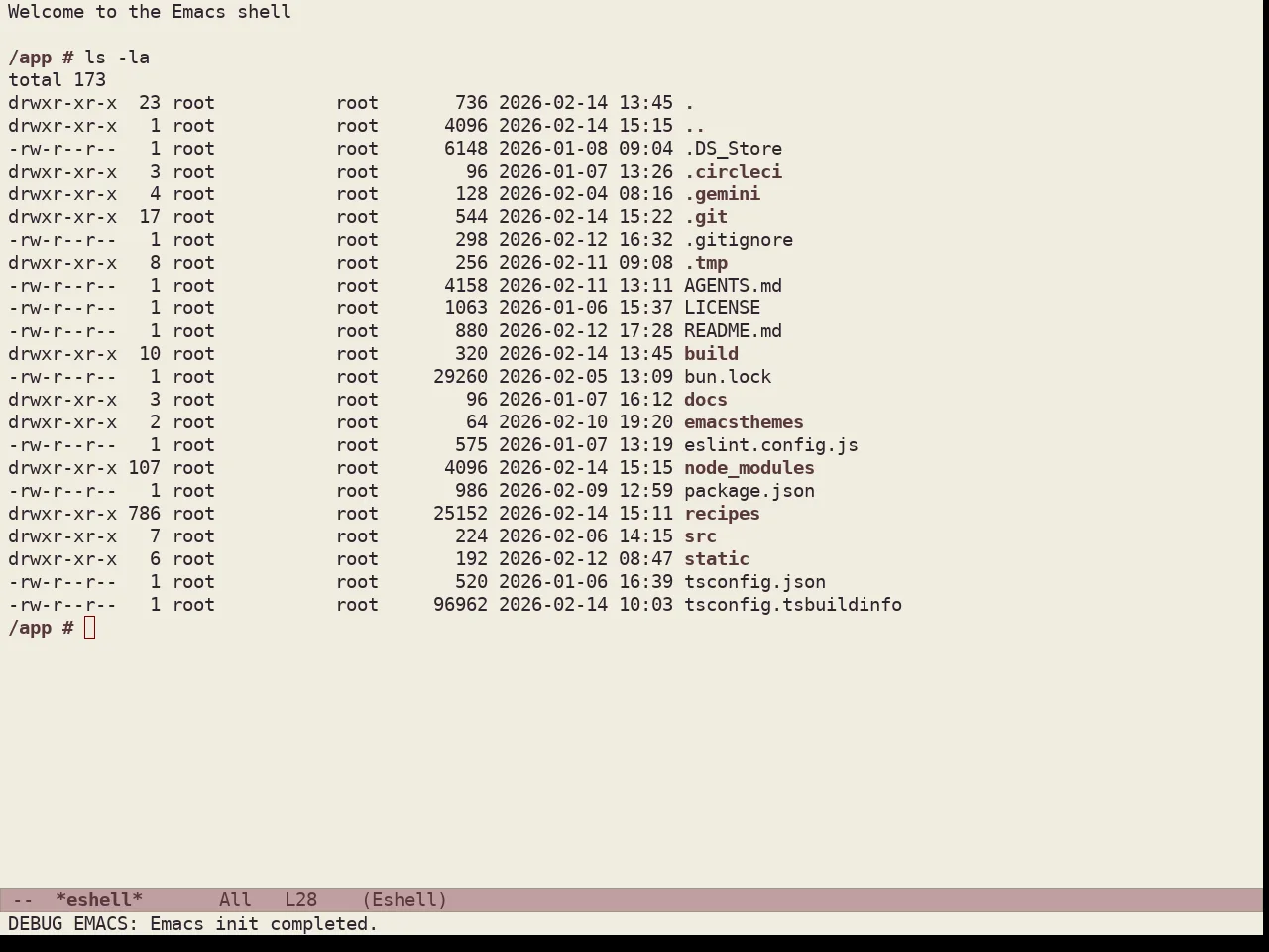 Doric Earth Theme in eshell