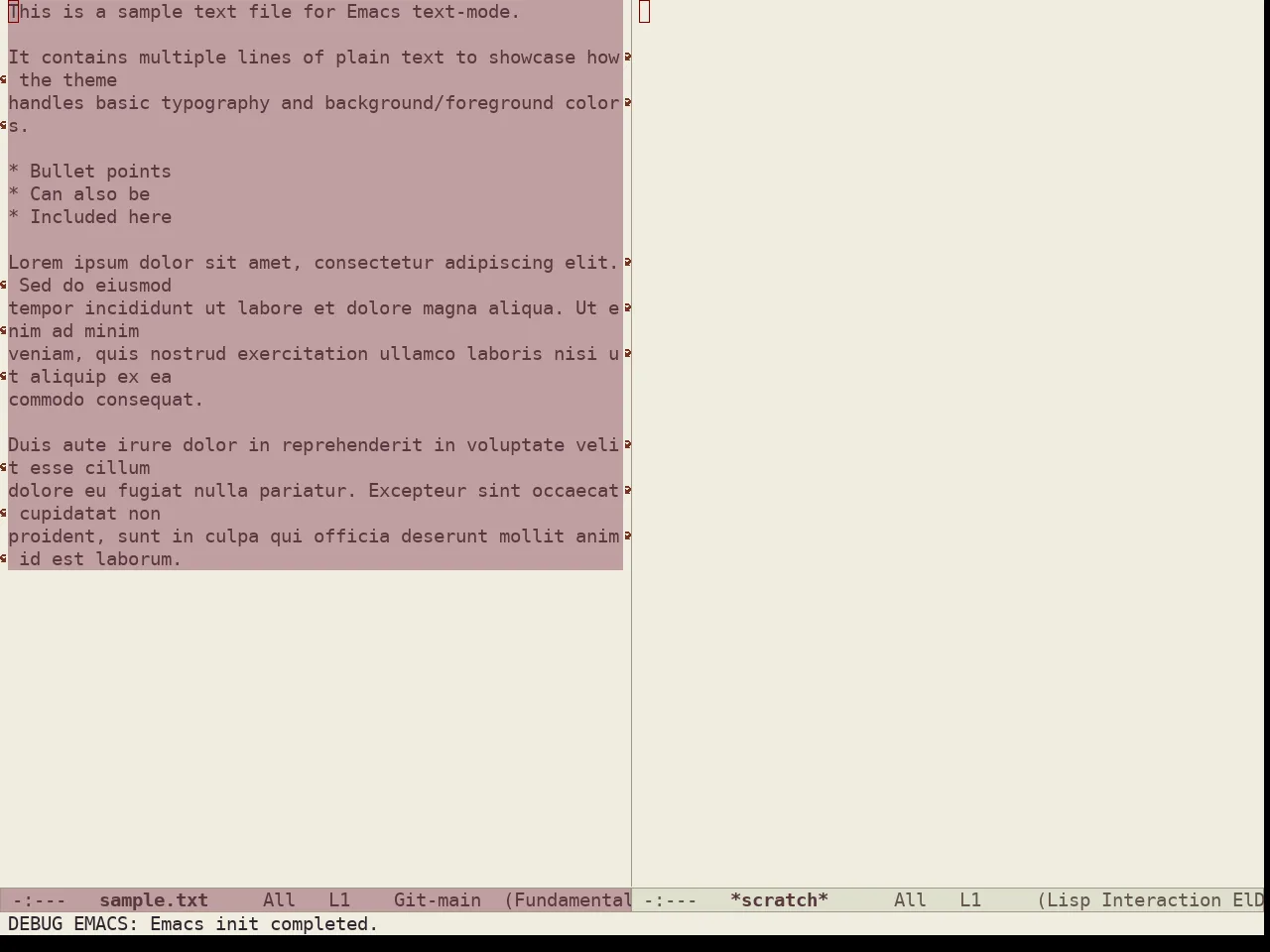 Doric Earth Theme in fundamental-mode