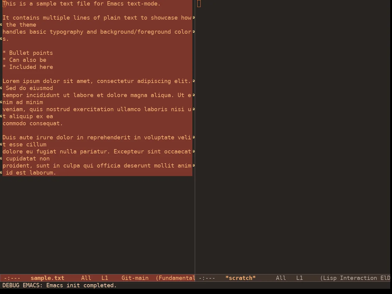 Doric Fire Theme in fundamental-mode