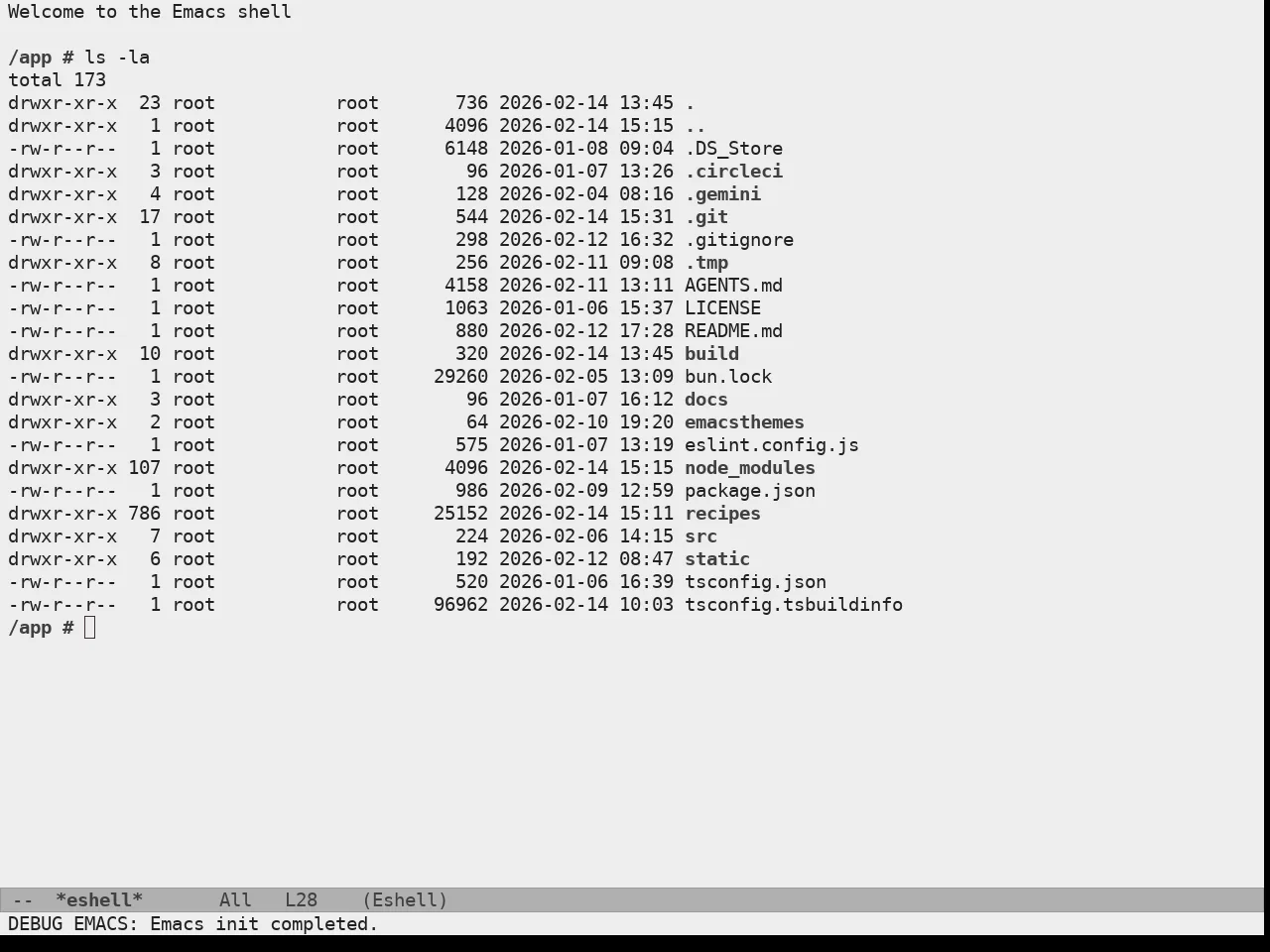 Doric Marble Theme in eshell