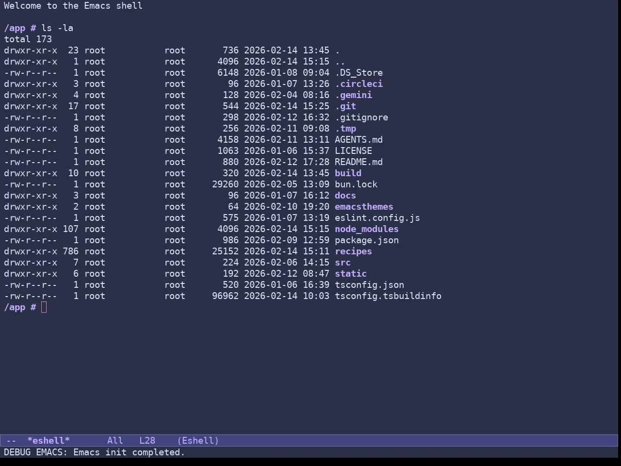 Doric Mermaid Theme in eshell