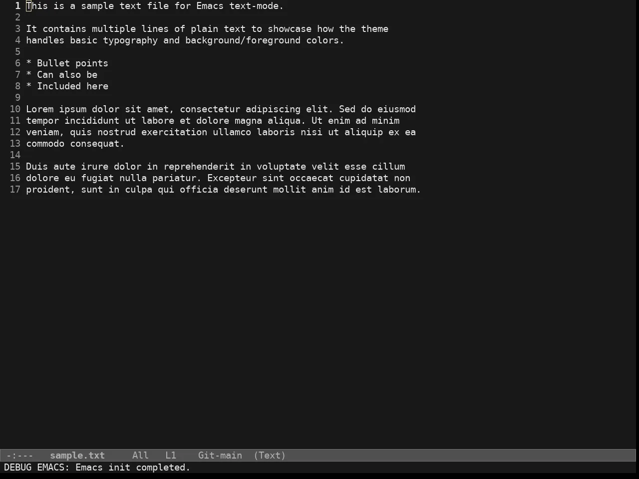 Doric Obsidian Theme in text-mode