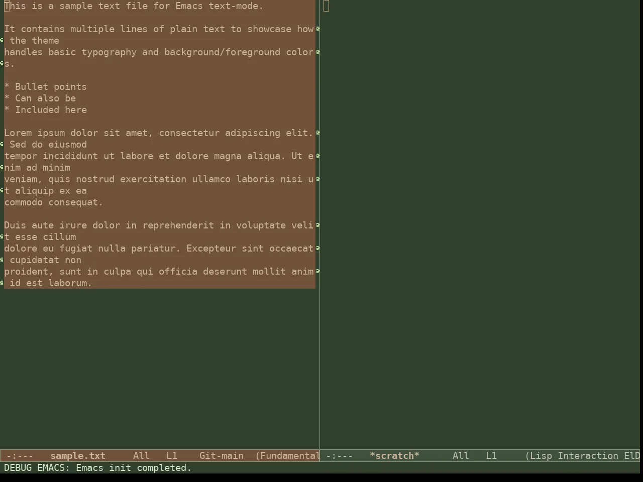 Doric Pine Theme in fundamental-mode