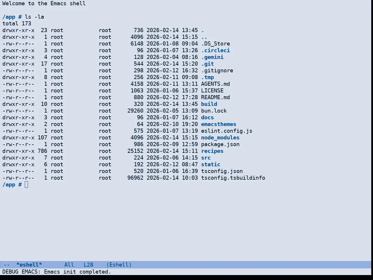 Doric Siren Theme in eshell