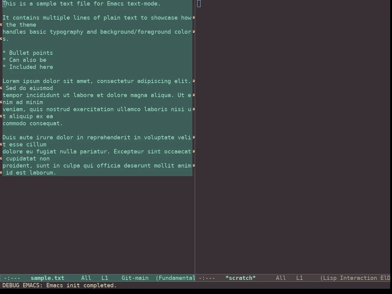 Doric Valley Theme in fundamental-mode