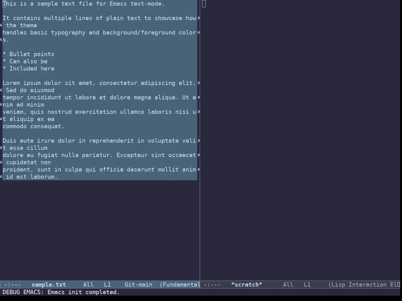 Doric Water Theme in fundamental-mode