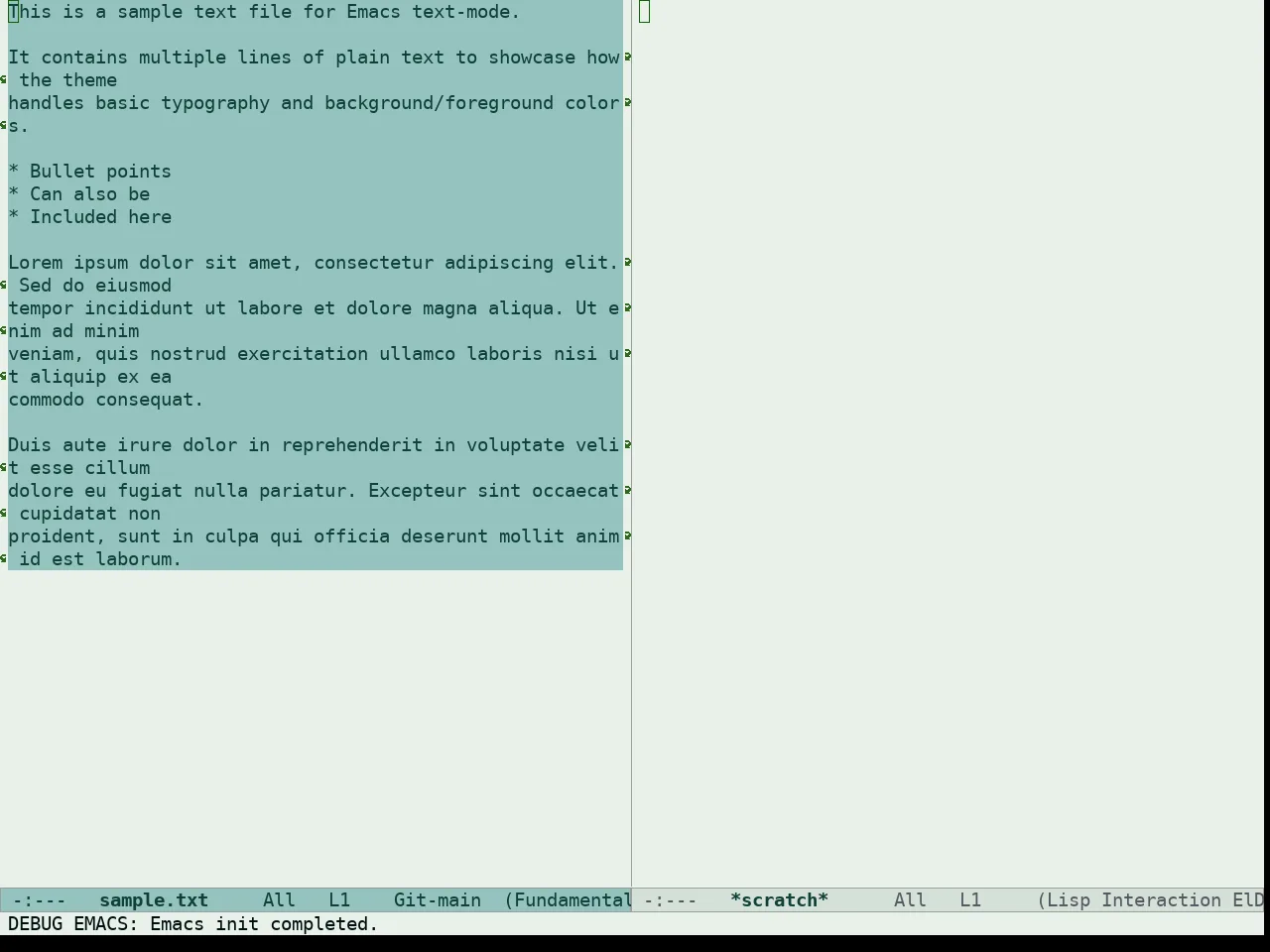 Doric Wind Theme in fundamental-mode