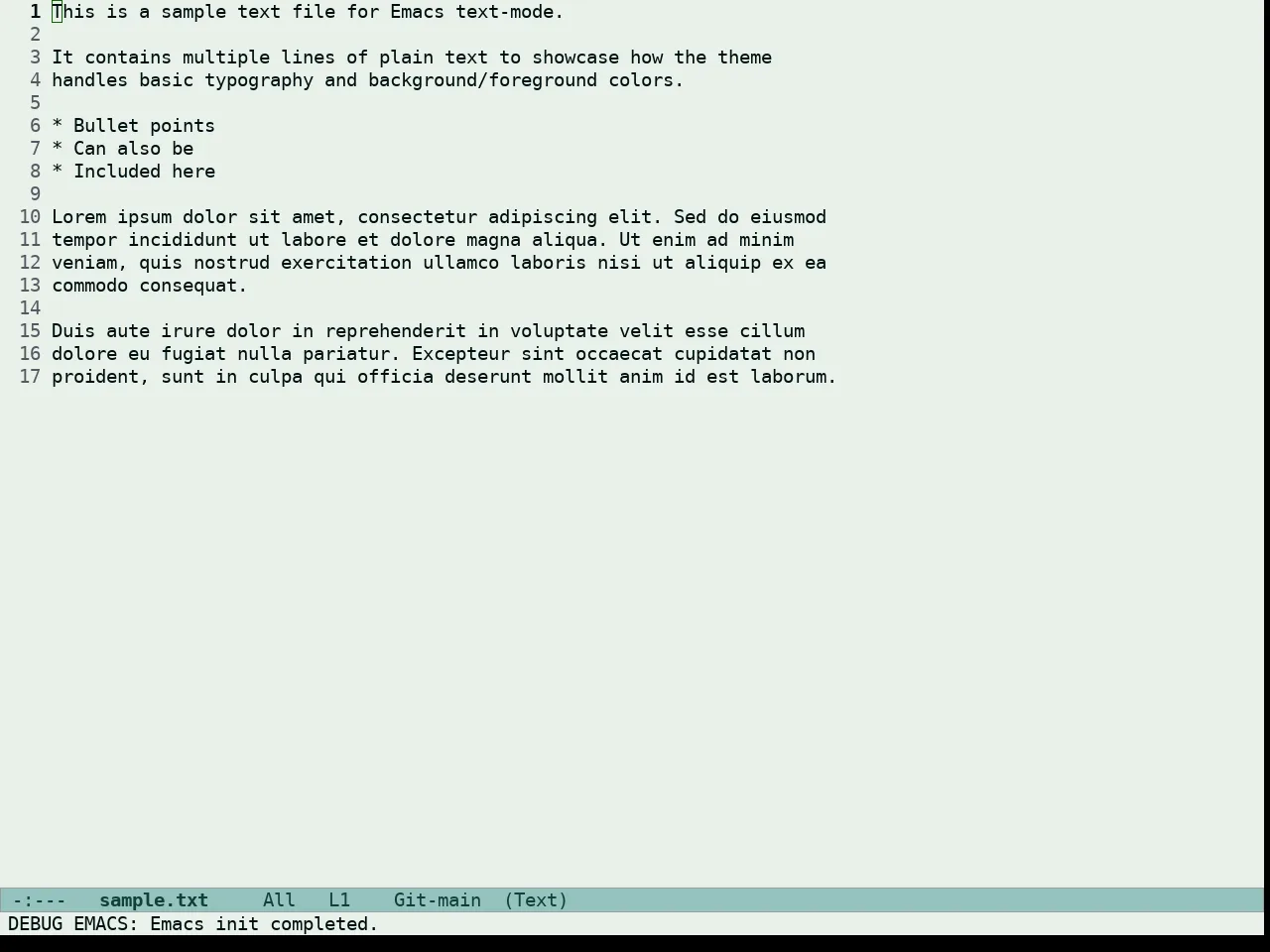 Doric Wind Theme in text-mode