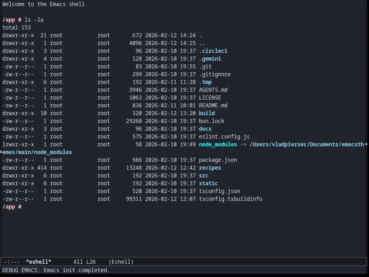 Dream Theme in eshell