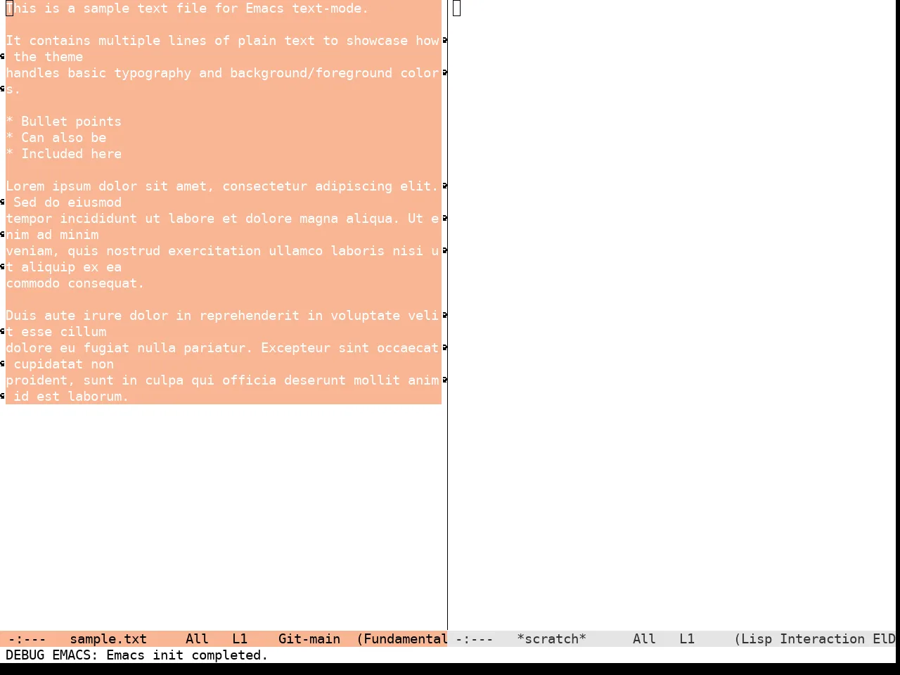 Eclipse Theme in fundamental-mode