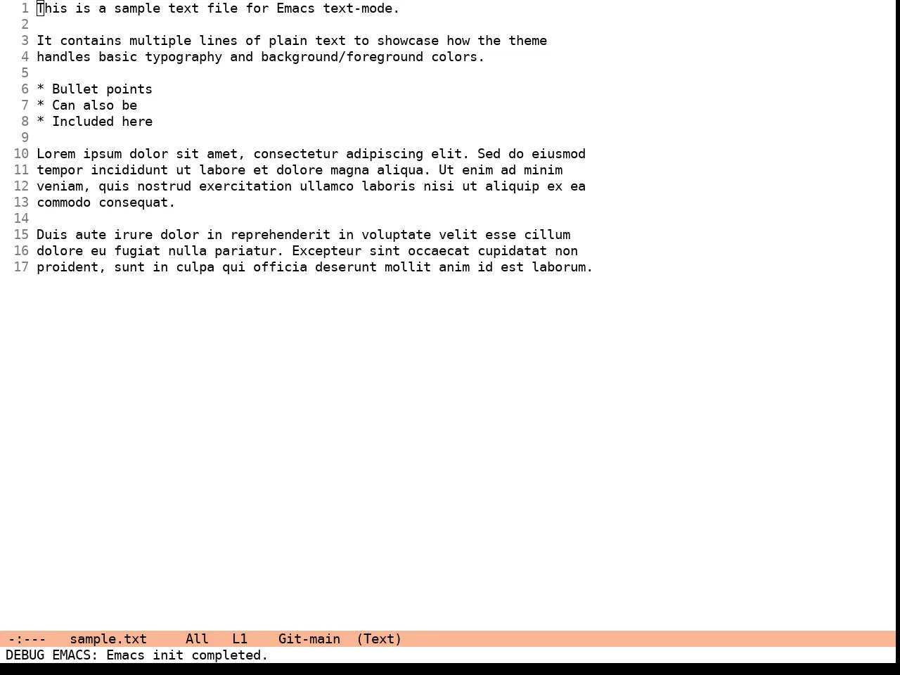 Eclipse Theme in text-mode