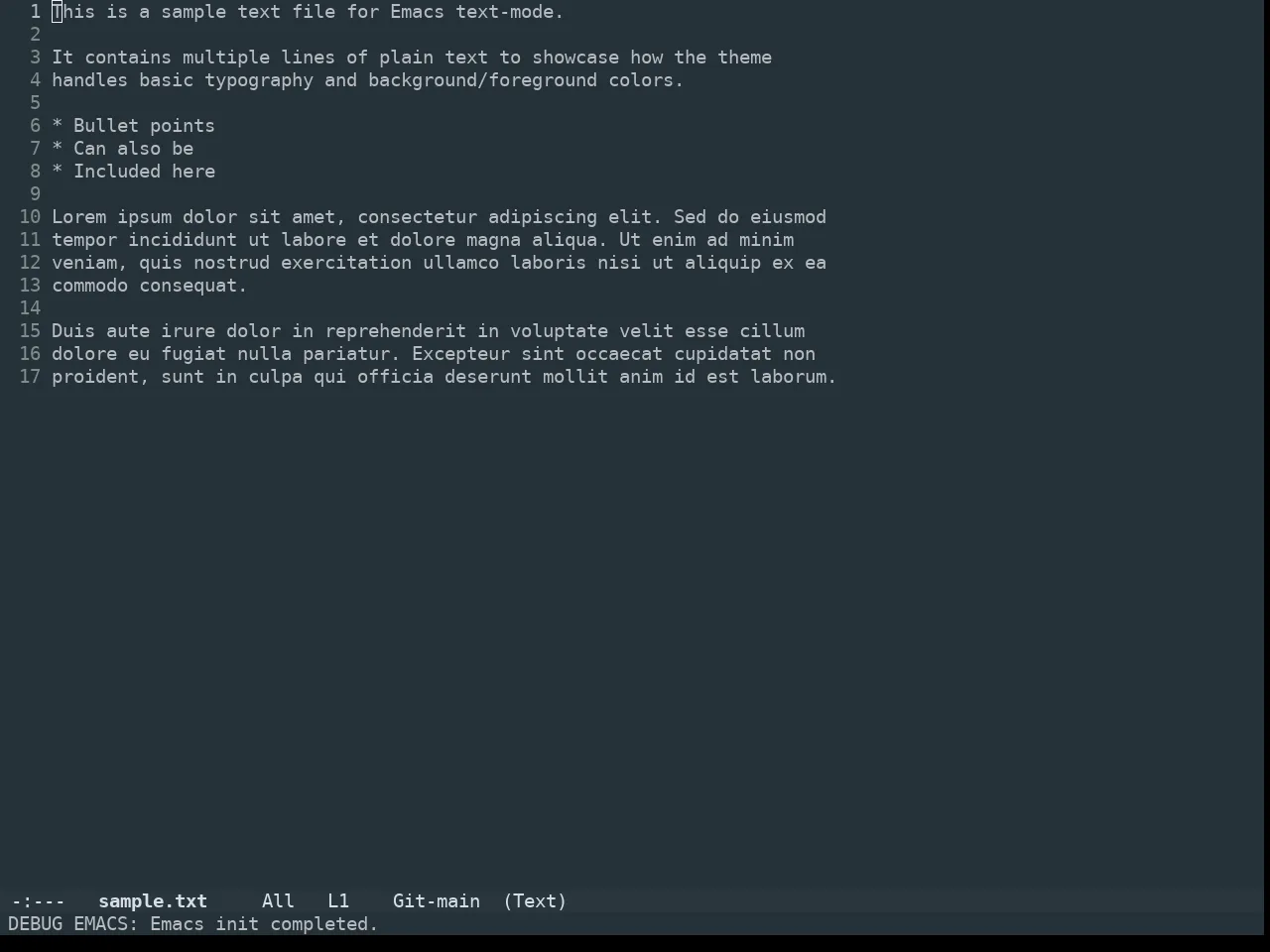 Edna Theme in text-mode