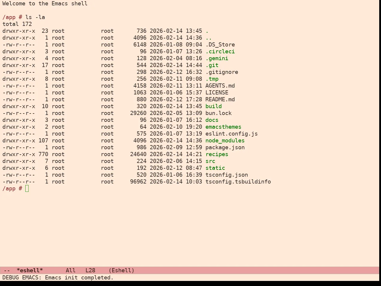 Ef Arbutus Theme in eshell