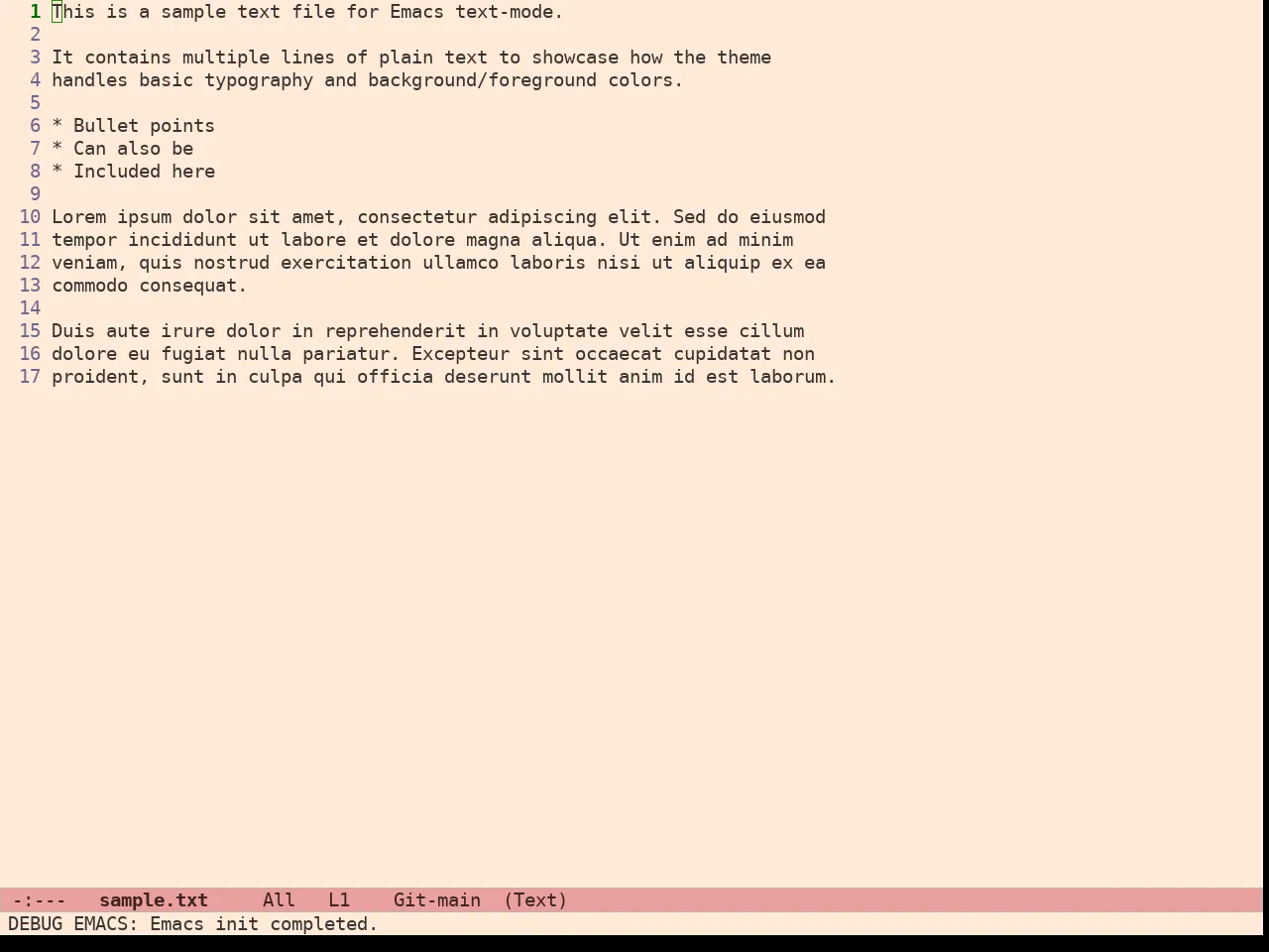 Ef Arbutus Theme in text-mode