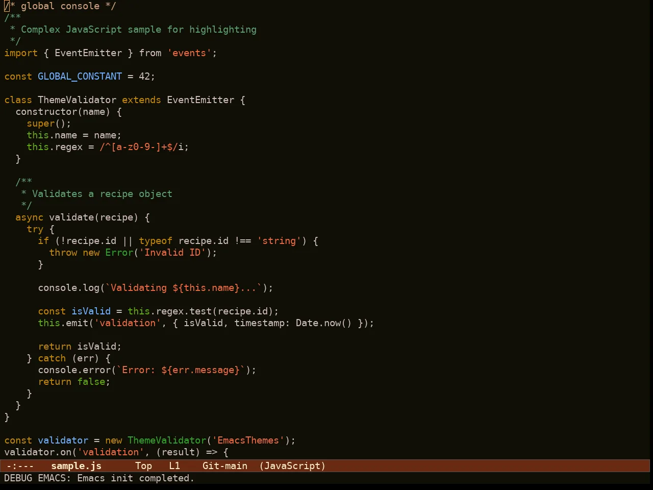 Ef Autumn Theme in javascript-mode
