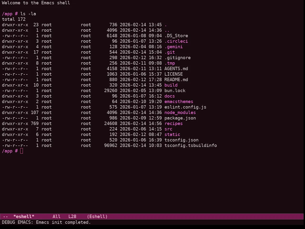 Ef Cherie Theme in eshell