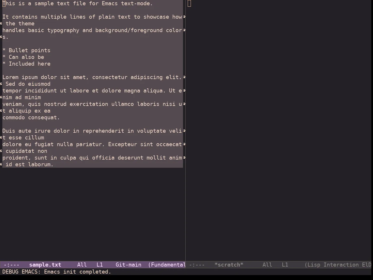 Ef Dream Theme in fundamental-mode