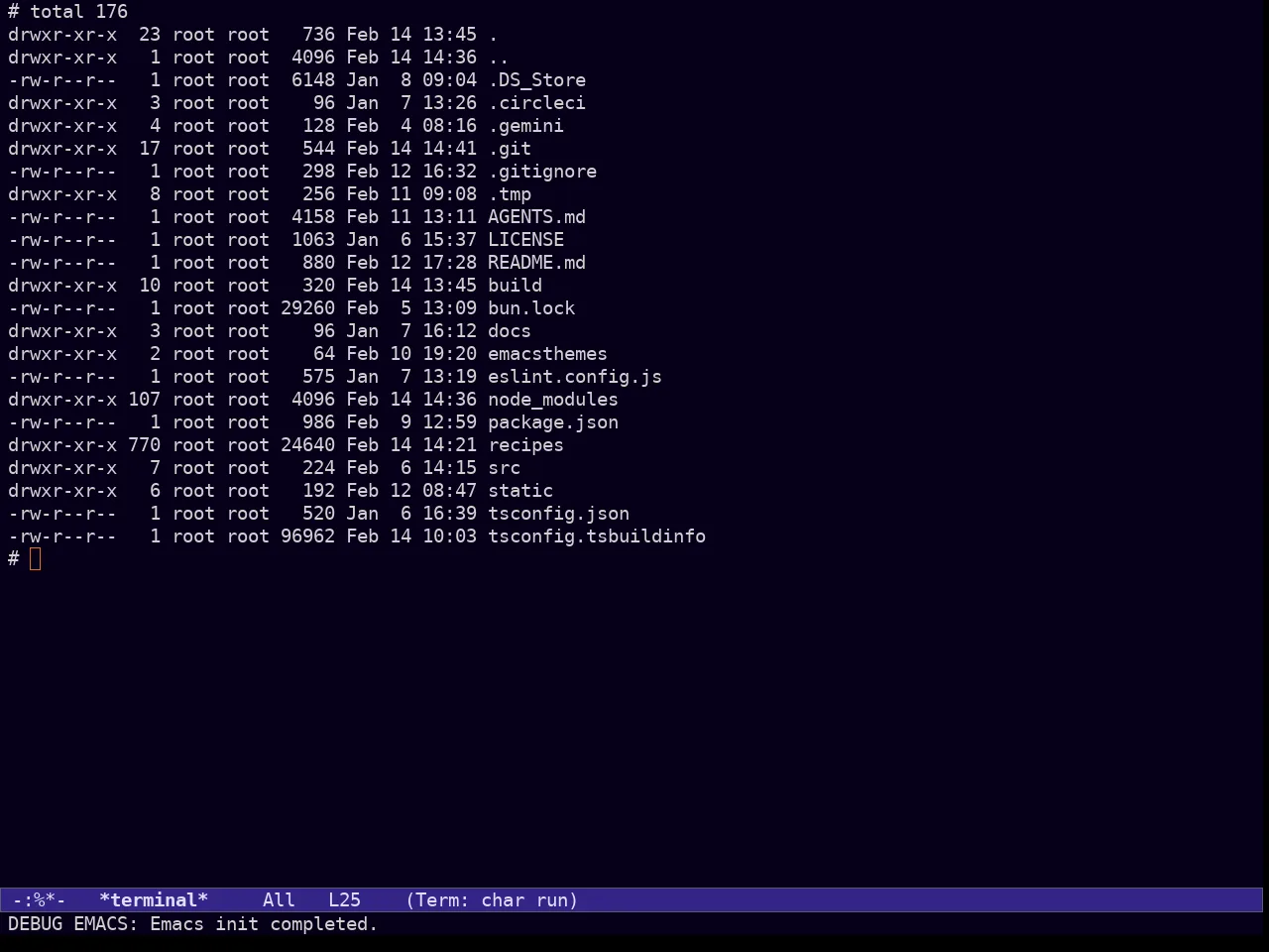 Ef Duo Dark Theme in term