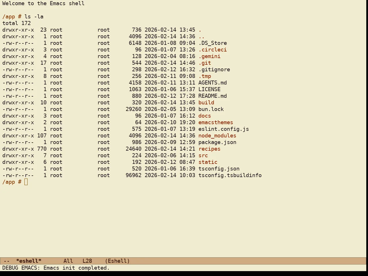 Ef Eagle Theme in eshell