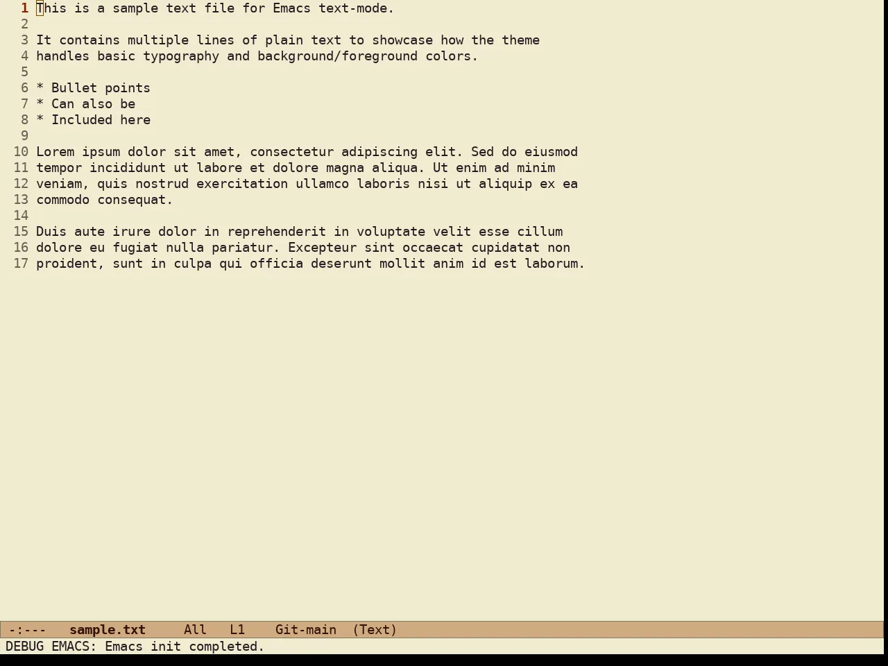 Ef Eagle Theme in text-mode