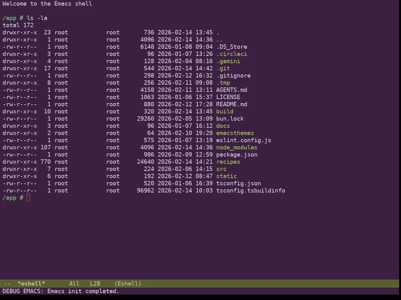 Ef Fig Theme in eshell