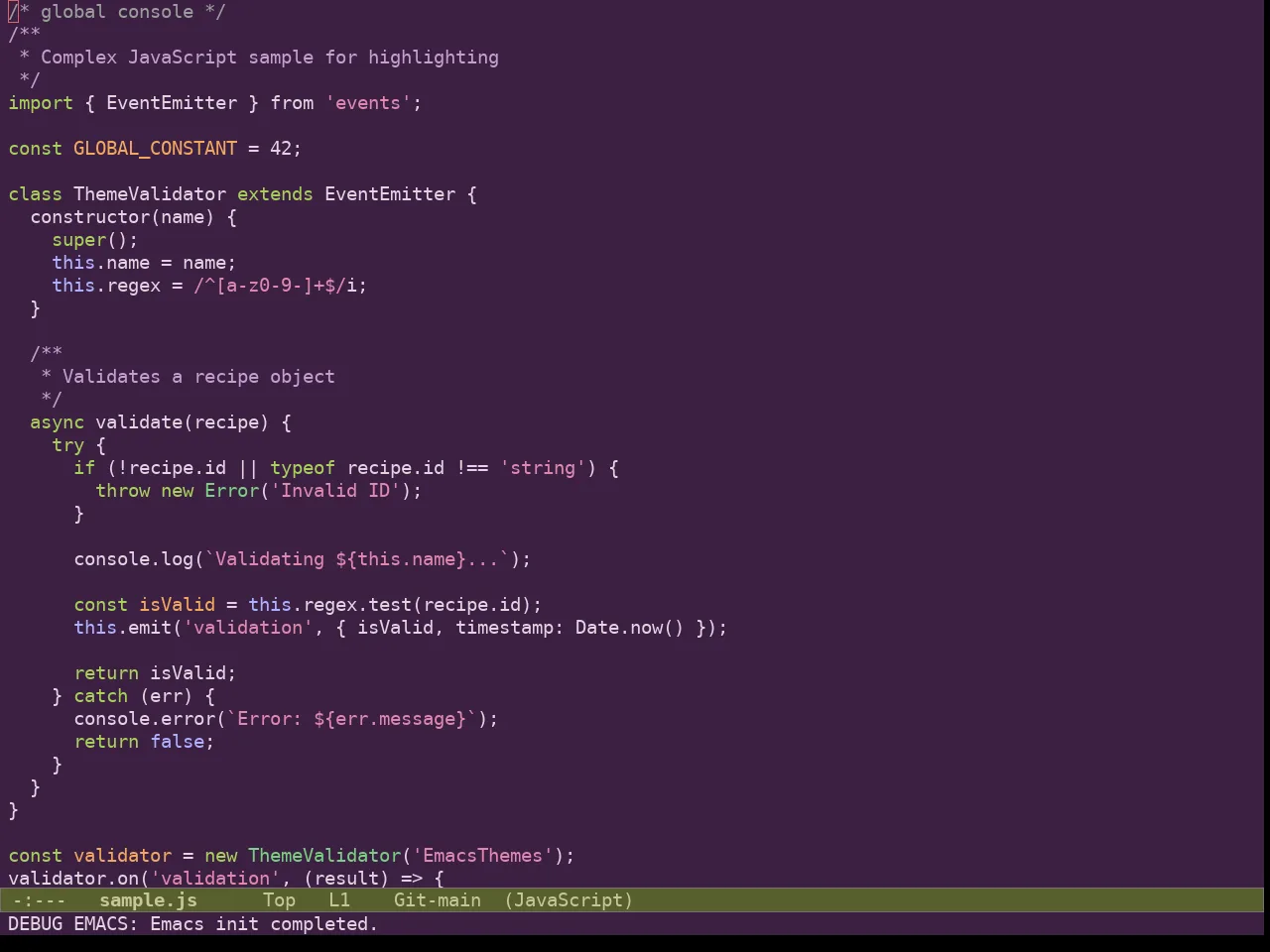 Ef Fig Theme in javascript-mode