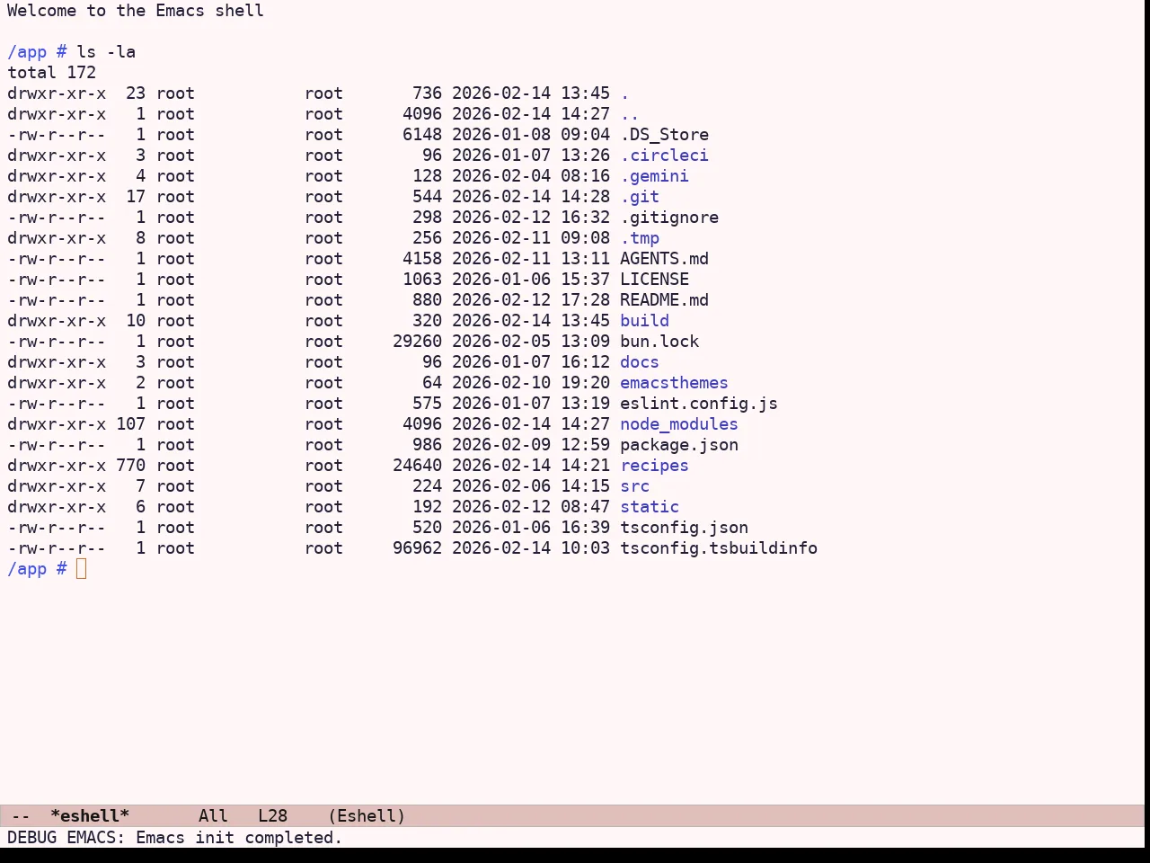 Ef Kassio Theme in eshell