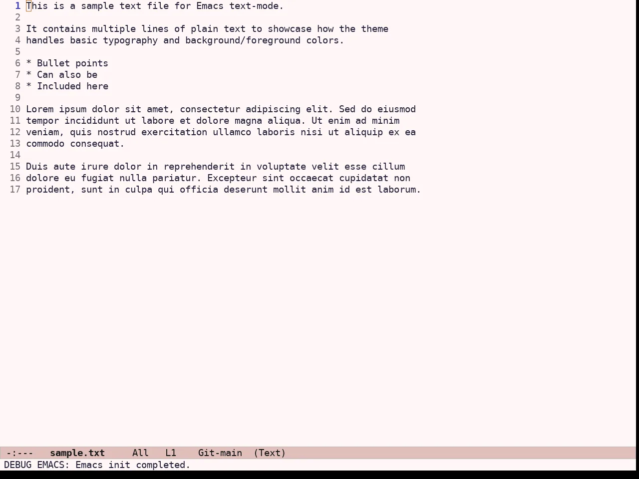 Ef Kassio Theme in text-mode