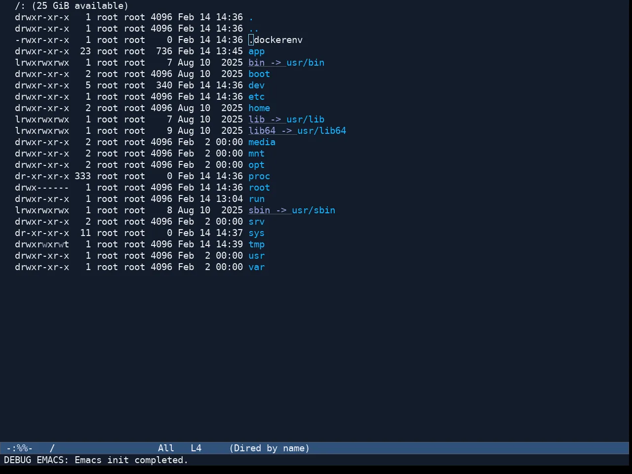 Ef Maris Dark Theme in dired