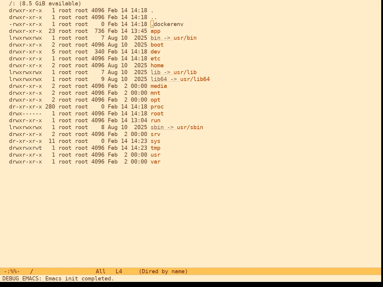 Ef Orange Theme in dired